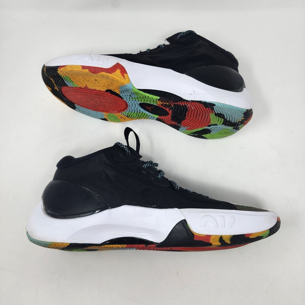 Nike Air Jordan Zoom Separate Black White Green Strike Shoe Men 8.5 DH0249 030 - Picture 2 of 9
